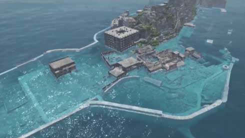 海面 10m上昇 軍艦島 VR