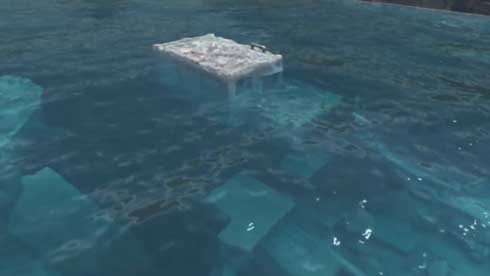 海面 10m上昇 軍艦島 VR