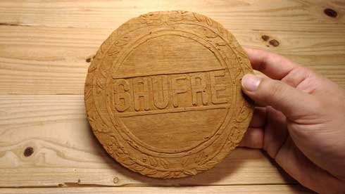 神戸風月堂 ゴーフル 木彫り 銘菓 兵庫県