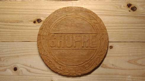 神戸風月堂 ゴーフル 木彫り 銘菓 兵庫県