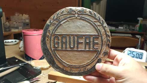 神戸風月堂 ゴーフル 木彫り 銘菓 兵庫県