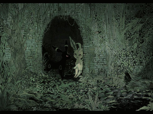 リーフィアとブラッキー