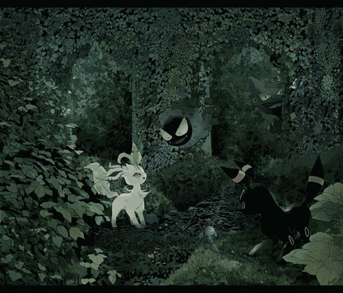 リーフィアとブラッキー