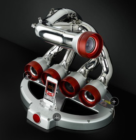 カッコイイ エキゾーストパイプ iPhoneスタンド