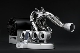 カッコイイ エキゾーストパイプ iPhoneスタンド