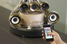 カッコイイ エキゾーストパイプ iPhoneスピーカー