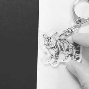 鉄腕 アトム 透視 遊び プラ板 アート