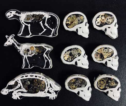 鉄腕 アトム 透視 遊び プラ板 アート