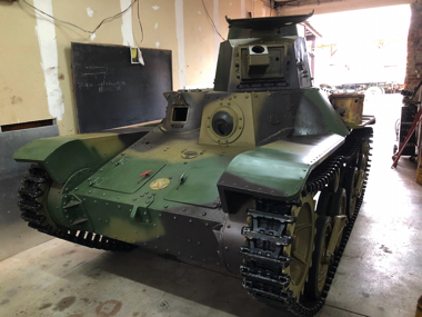 里帰り 九五式軽戦車 ガルパン 知波単学園 日照戦車