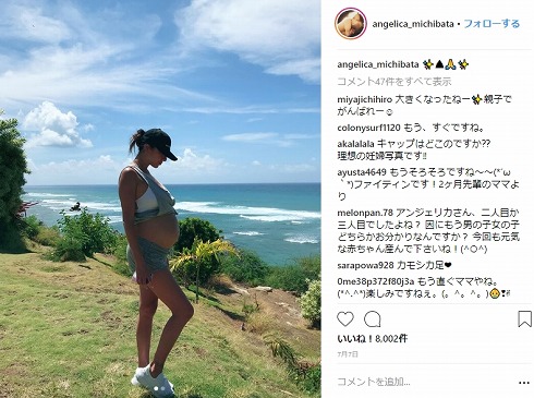 道端アンジェリカ 出産 子ども スタイル 産後 マタニティフォト