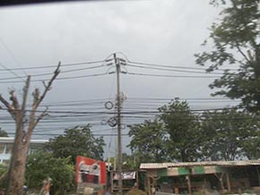 プーケットの電線