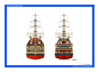 小田急　箱根　大型投資　海賊船　水戸岡鋭治　前面　後面