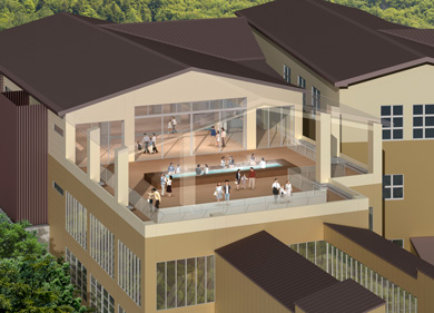 小田急　箱根　大型投資　早雲山駅　内装