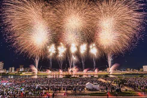 スカイツリー 花火 写真 隅田川花火大会