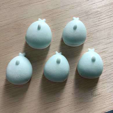 ジンベエザメ餅 粘土 和菓子 動物 作品