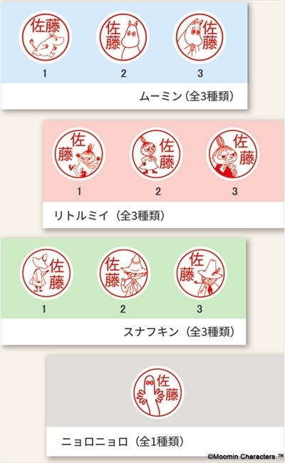 ムーミン ネームはんこ