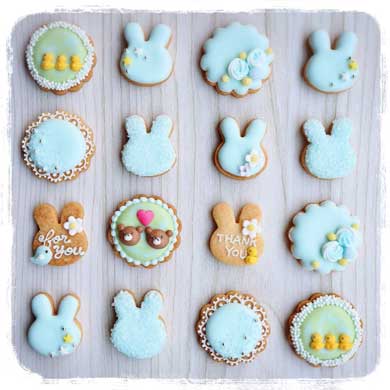 アイシングクッキー 妹 金魚鉢 飴細工 かわいい