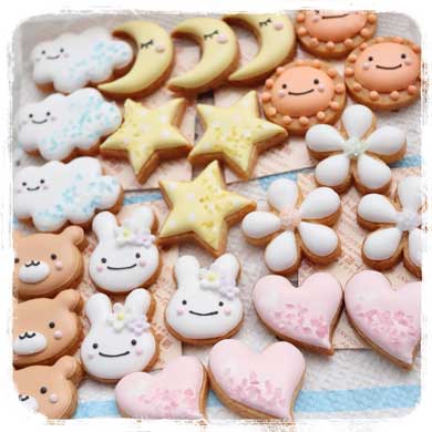 アイシングクッキー 妹 金魚鉢 飴細工 かわいい