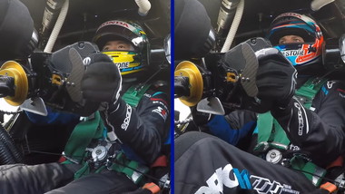 SUPER GTでは2人のドライバーが交代で走ります