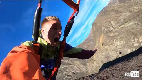 ネビス・カタパルト 人間パチンコ ニュージーランド アクティビティ バンジー