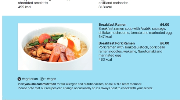 イギリスの日本食 漫画