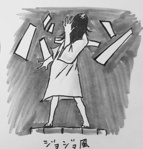 貞子 登場 パターン イラスト