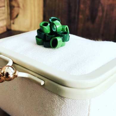 冷奴 ボックス がま口 ハンドメイド 豆腐 ネギ