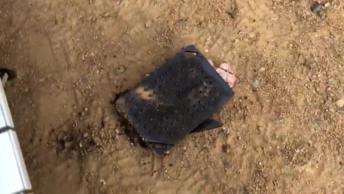 肉 キャンプ 地面 落とす 除草剤