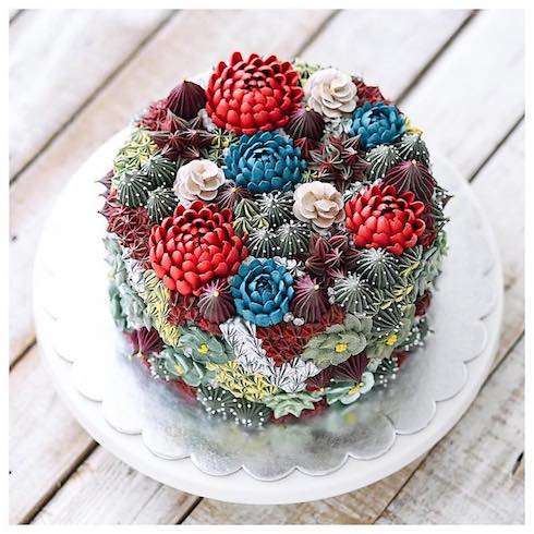 ivenoven アートケーキ サボテン