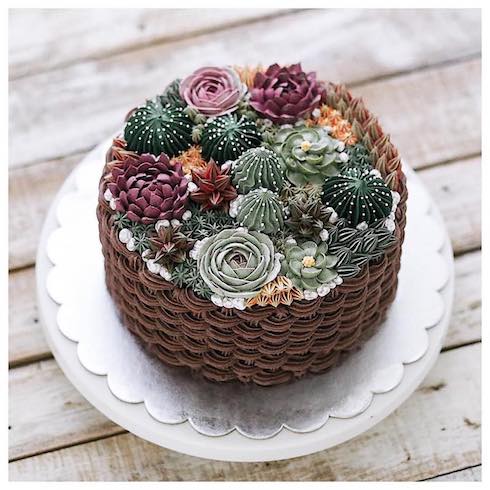 ivenoven アートケーキ サボテン