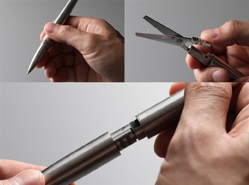 ボールペンとハサミを合体させた「シザーペン」　中二病を再発させてくれそうなアイデア商品がクラウドファンディング中