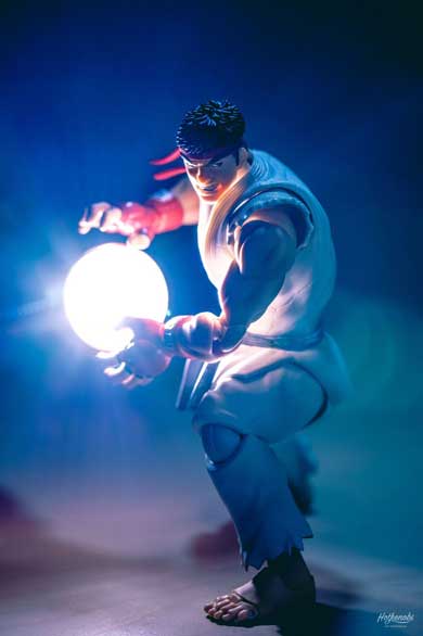 ライトスタンド 波動拳 リュウ フィギュア 写真