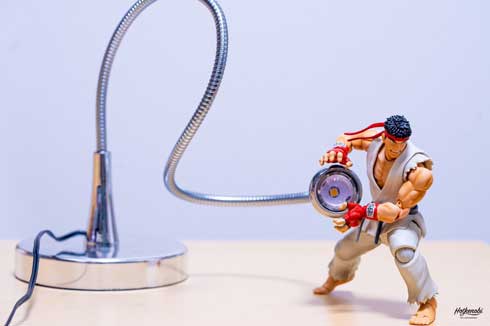 ライトスタンド 波動拳 リュウ フィギュア 写真