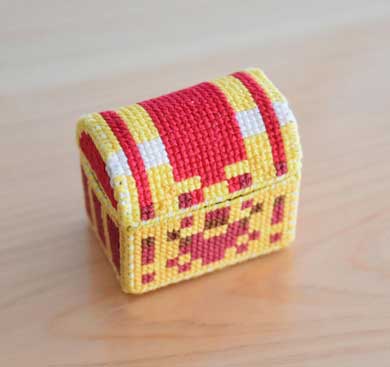 ドラクエ 宝箱 ピンクッション 刺繍 手作り