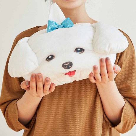 もちもちマルチーズのちょんまげティッシュカバー