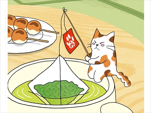 みたらし団子みたいなシッポの猫のキャラ「みたらしちゃん」 東京