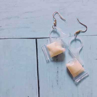 パピコ 先端 ピアス