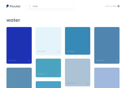 単語 連想 色 検索 サイト Picular