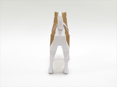 秋田犬ペーパークラフト