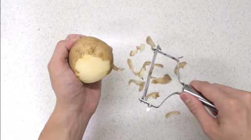 じゃがいも ポテト 作ってみた 包丁 圧倒的不審者の極み!