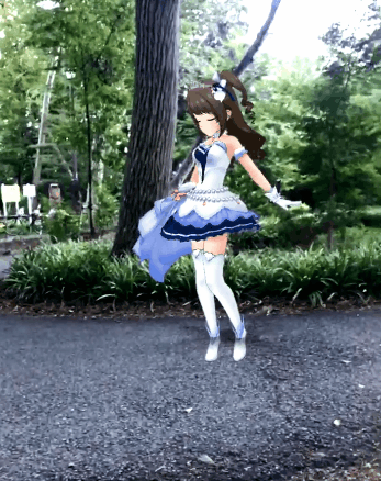 デレステにAR機能追加で全国のプロデューサーさん歓喜　Twitterに次元を突破した画像・動画が溢れる