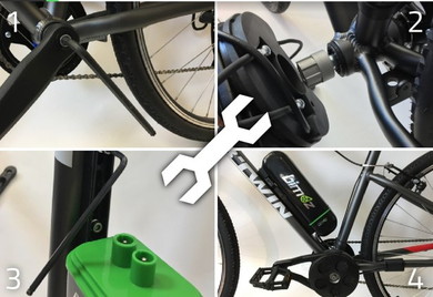 20分ほどで装着できます