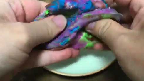 小麦粘土 チョコパイ こねる