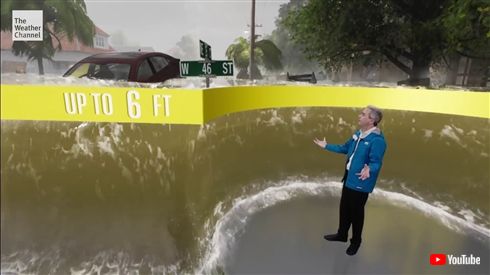 ハリケーンを報じる米天気予報、被害を完全再現したCGが話題に　「文字で伝えるより絶対避難する」「やはり視覚化は大事」