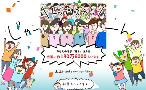 名字 日本郵便 ニッポンの名字