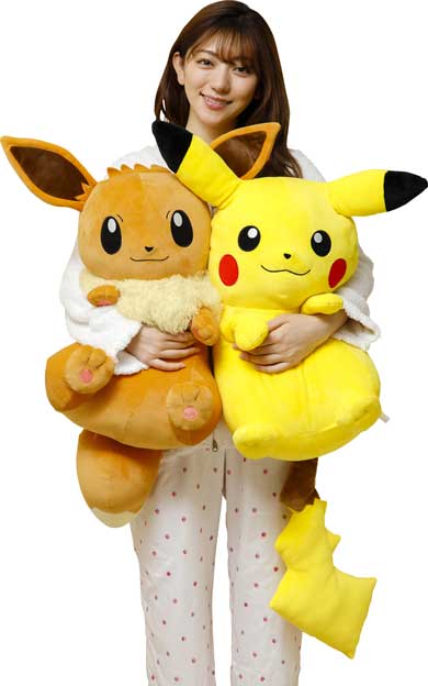 むぎゅむぎゅっとつつまれ ぬいぐるみ おっきな ピカチュウ イーブイ ポケモン