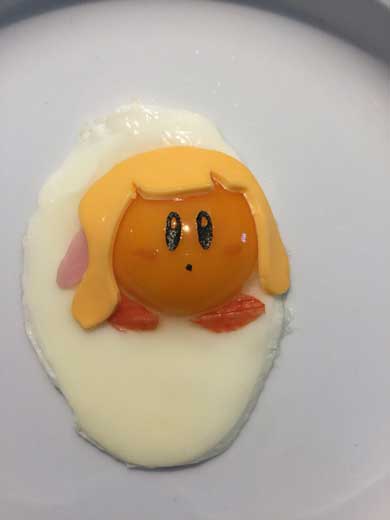 目玉焼き 絵文字 キャラ 料理 顔