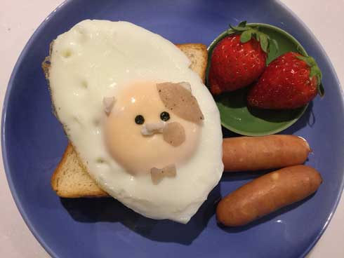 目玉焼き 絵文字 キャラ 料理 顔