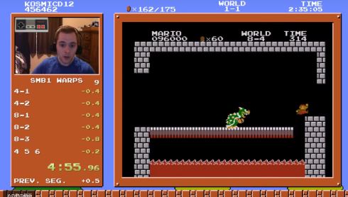 スーパーマリオブラザーズ スピードラン RTA 世界新記録 TAS