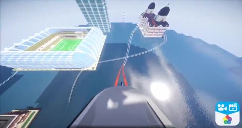 中学校 文化祭 VRコースター 展示 Minecraft